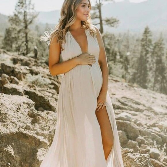 Boho Maternity Dress - Picture 1 of 5